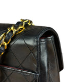 Chanel Vintage Black Quilted Diana Shoulder Bag 1986-1988