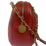 Chanel Red Quilted Leather Camera Bag 2012