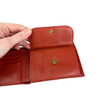Rolex Red Leather Bifold Wallet