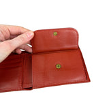 Rolex Red Leather Bifold Wallet