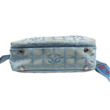 Chanel Blue CC Travel Line Tote Two-Way Bag