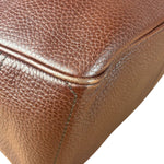 Celine Brown Pebbled Leather Boogie Handbag