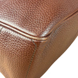 Celine Brown Pebbled Leather Boogie Handbag
