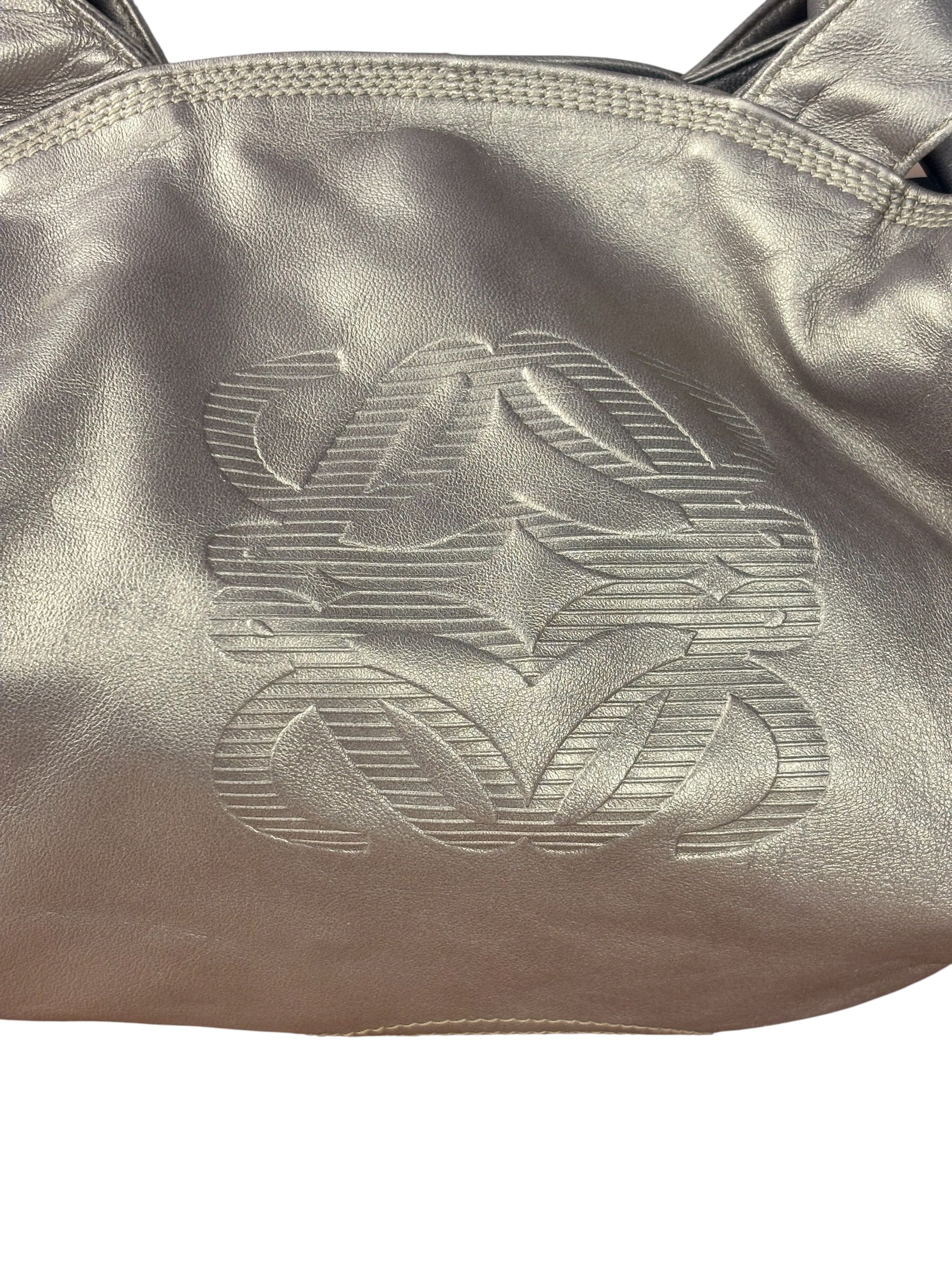 Loewe Metallic Gold Nappa Aire Hand Bag