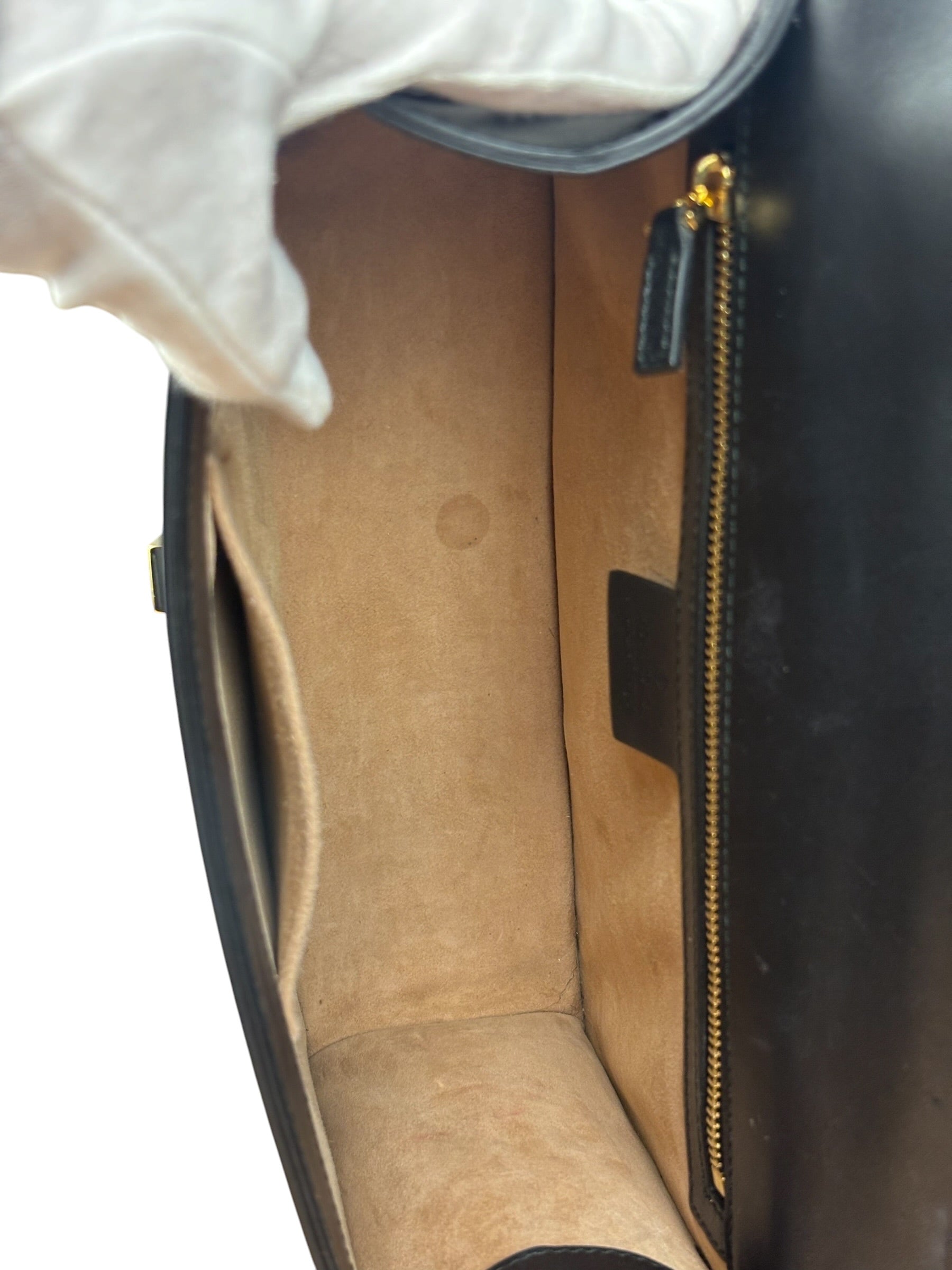 Gucci Black Leather Sylvie Small Hand/Shoulder Bag