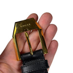 Gucci Black Leather Belt