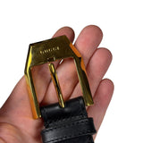 Gucci Black Leather Belt