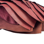 Yves Saint Laurent Dusty Rose Leather Tropez Ruffled Frilled Hobo Bag