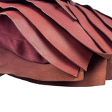 Yves Saint Laurent Dusty Rose Leather Tropez Ruffled Frilled Hobo Bag