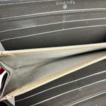 Chanel Caviar Leather Grey Zip Wallet