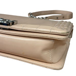 Chanel Cream Patent Leather Boy Flap Bag 2012