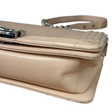Chanel Cream Patent Leather Boy Flap Bag 2012