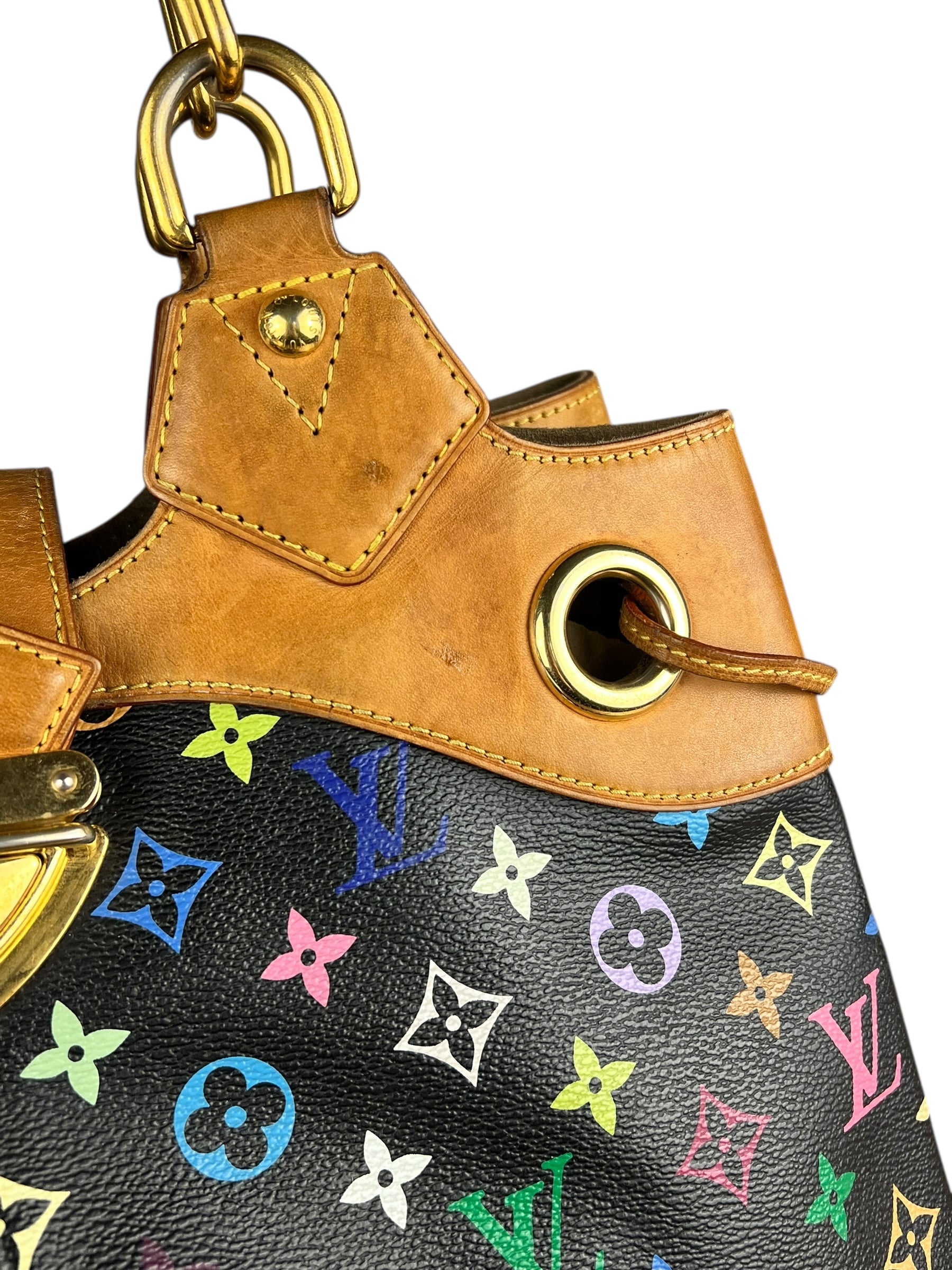 Louis Vuitton Black Murakami Ursula Handbag