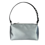 Alexander Wang Silver Satin Heiress Pouch