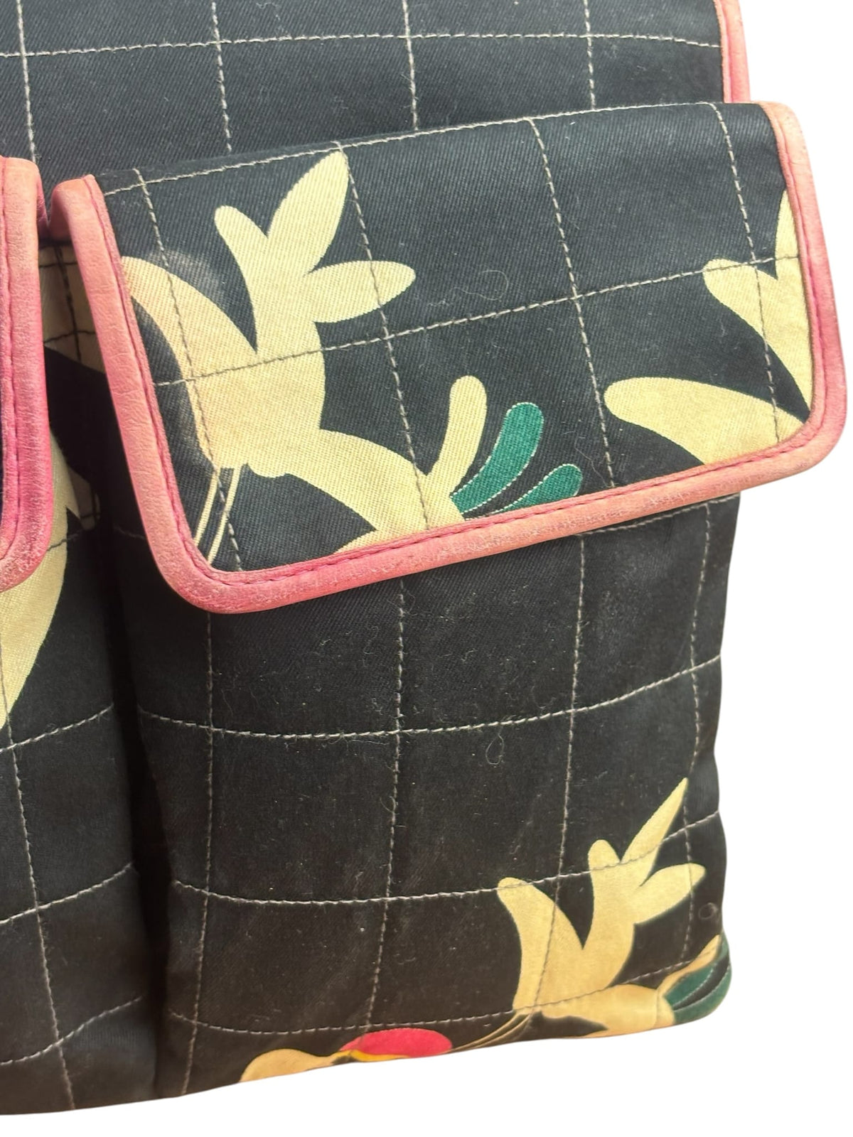 Chanel Chocolate Bar Multipocket Floral Flap 2002