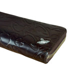 Vivienne Westwood Brown Leather Logo Zippy Wallet