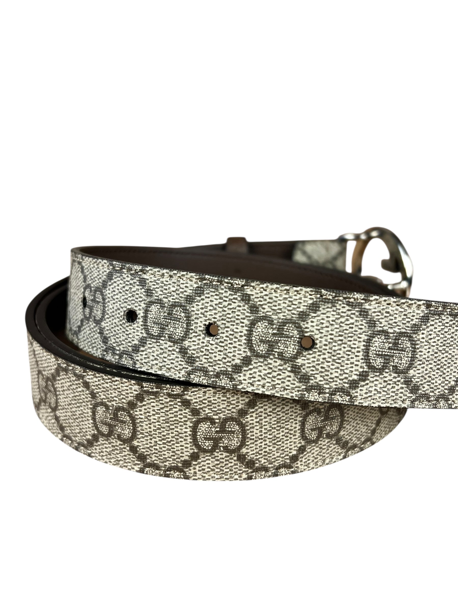 Gucci Coated Canvas Monogram GG Belt