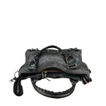 Balenciaga Dark Grey Covered Brogues City Bag