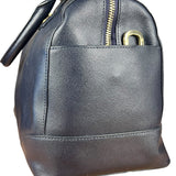Tory Burch Saffiano Leather Navy Boston Bag