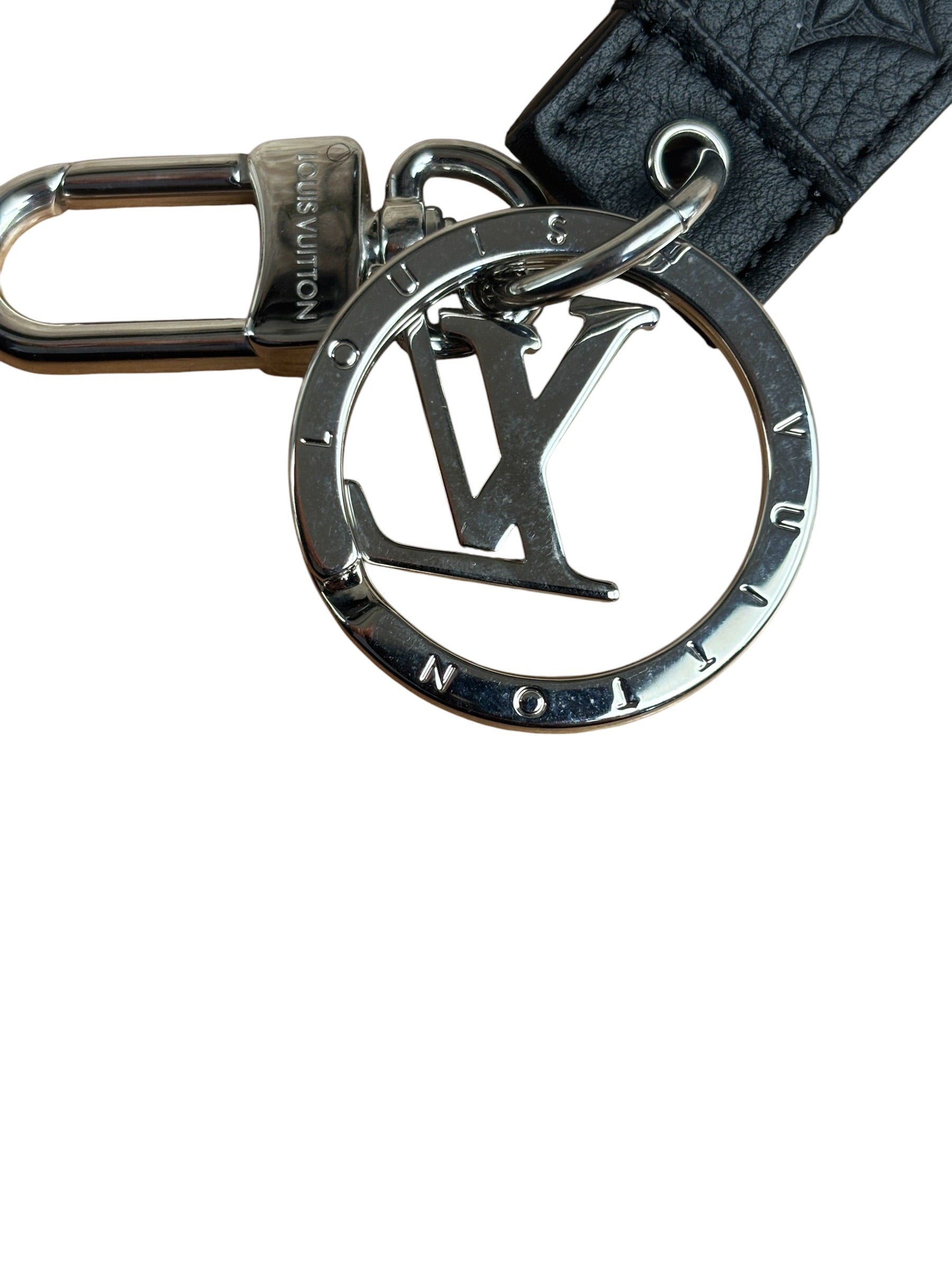 Louis Vuitton Black Monogram Shadow Dragonne Key Holder