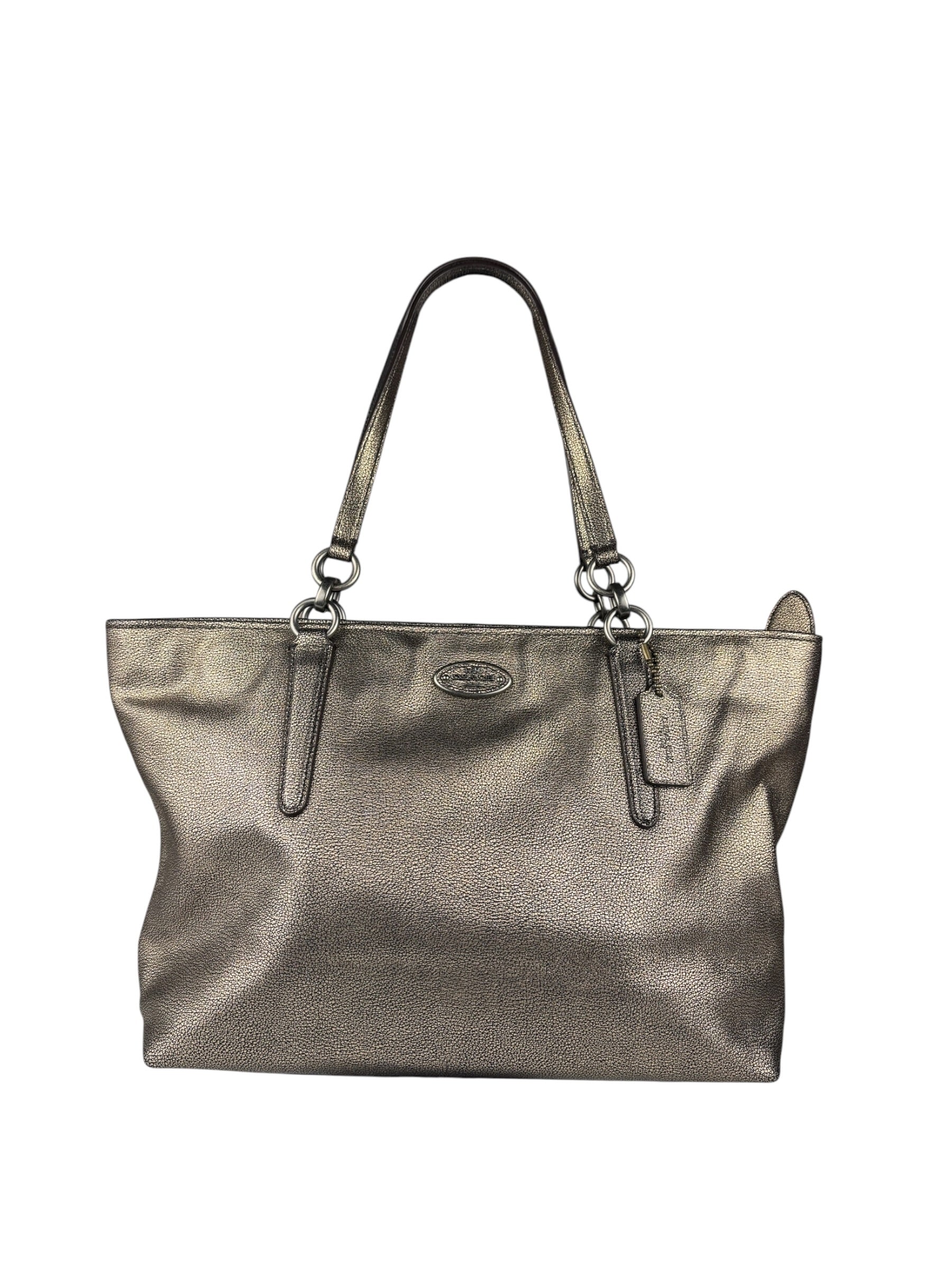 Coach Metallic Bronze Leather Chicago Ellis Tote Bag