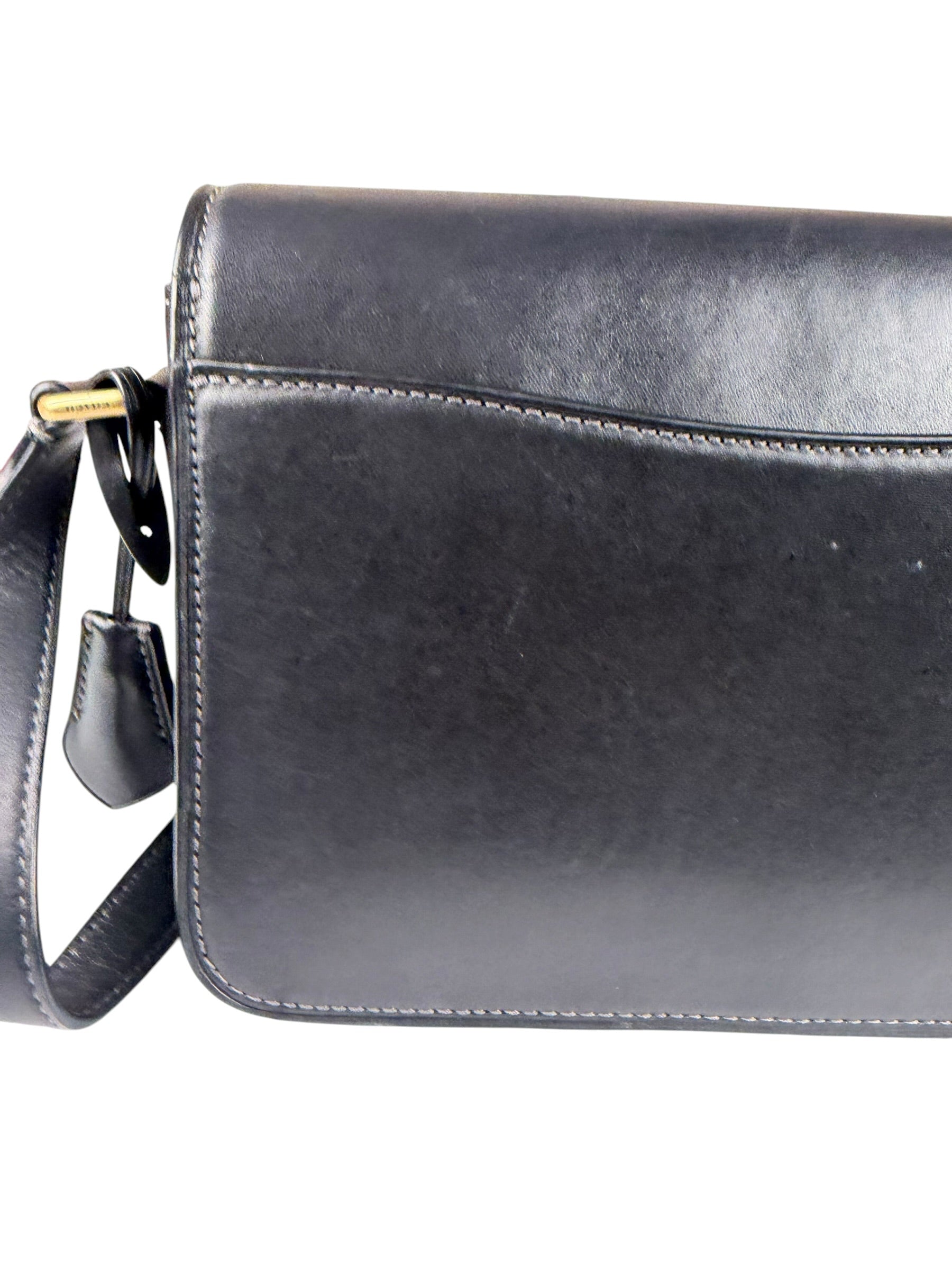 Coach Black Leather Studio Shoulder Bag