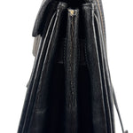 Hermes Black Box Leather Kelly 32 Handbag 1979