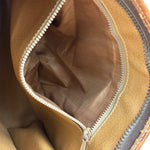 Celine Vintage Brown Leather Macadam Pouch