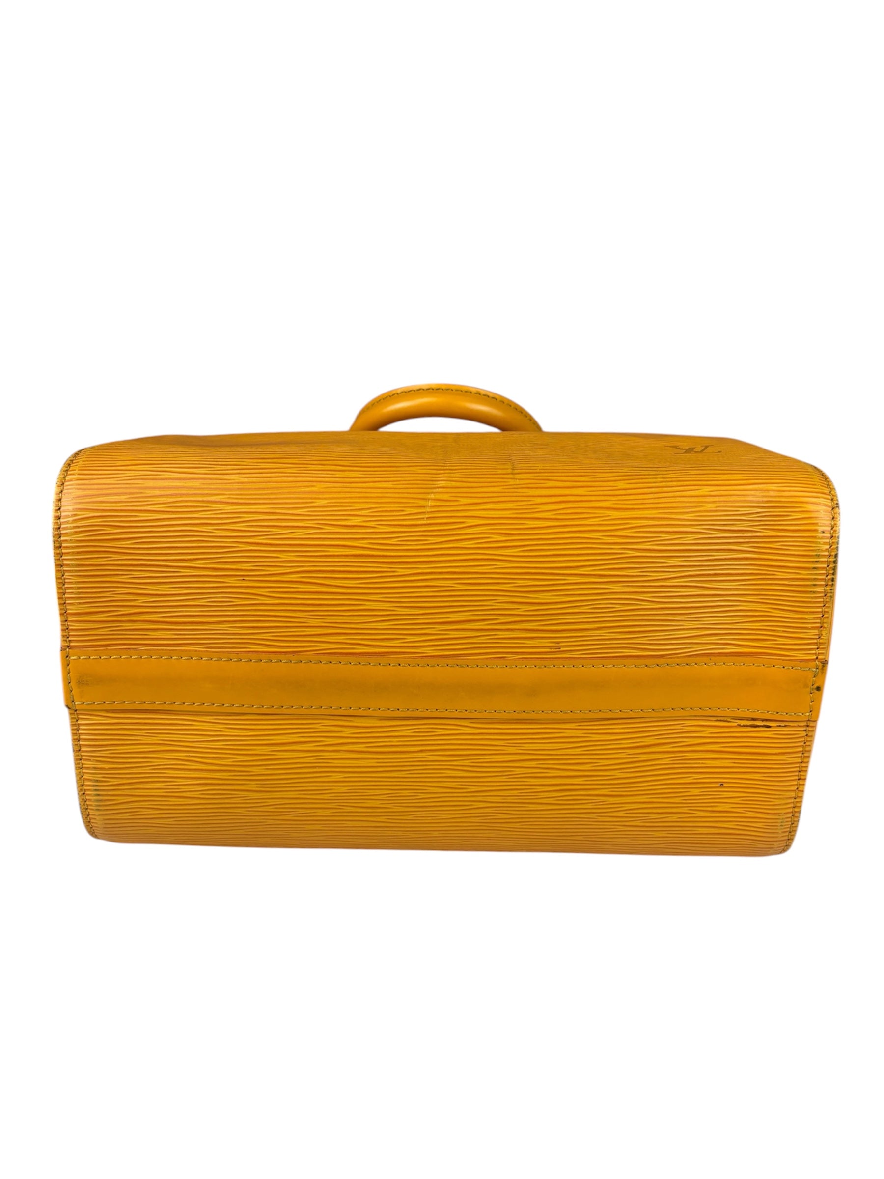 Louis Vuitton Yellow Epi Speedy 25