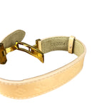 Louis Vuitton Monogram Vernis Logo Bracelet Yellow