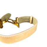Louis Vuitton Monogram Vernis Logo Bracelet Yellow