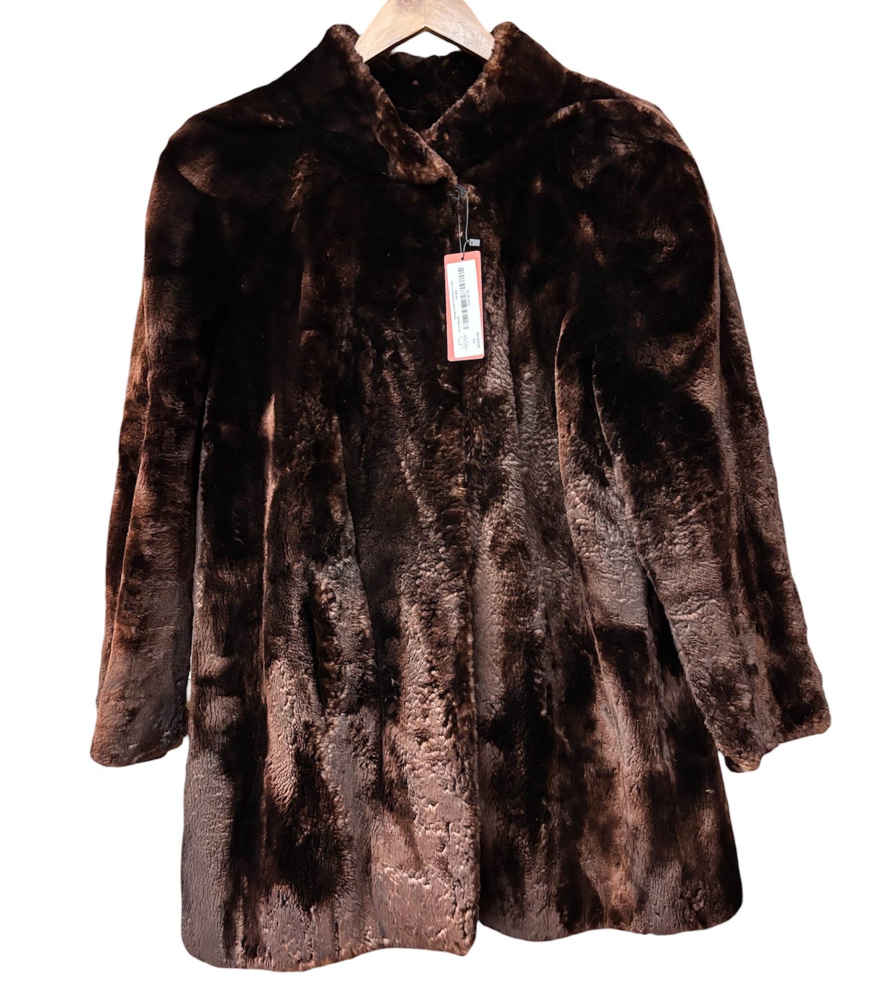 Vintage Brown Chinchilla Fur Coat
