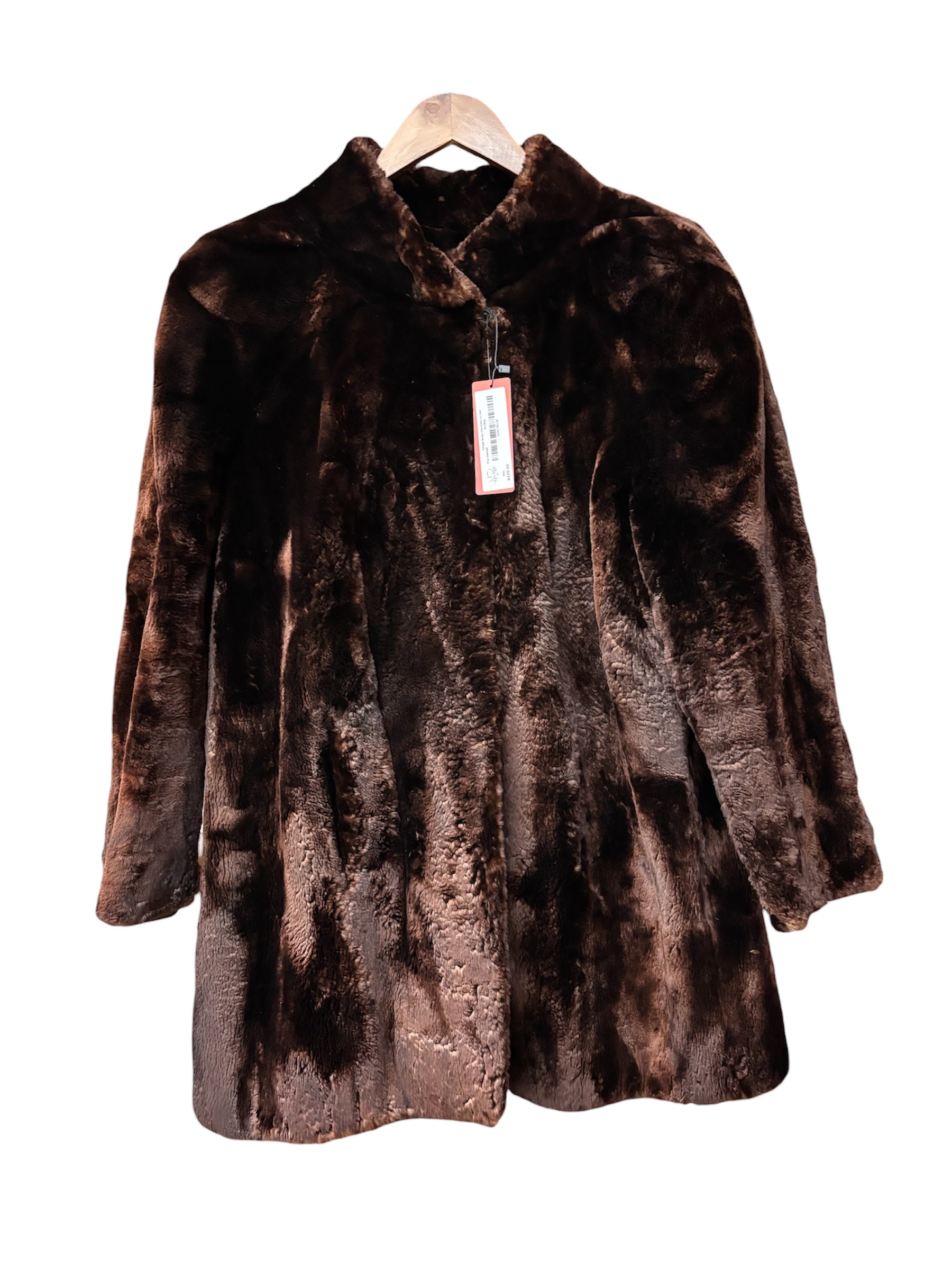 Vintage Brown Chinchilla Fur Coat