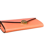 Fendi FF Diamonds Continental Peach Wallet on Chain