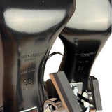 YSL Black Opyum YSL Logo Heels