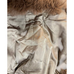 Saga Brown Mink Fur/Fox Fur Trim Coat