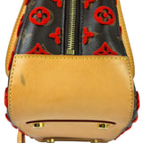 Louis Vuitton Limited Edition Deauville Cube Rosso Handbag Red