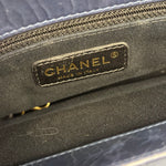 Chanel Blue Aged Quilted 2.55 Leather Chain Tote 2011