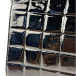 Chanel Black Patent Leather Chocolate Bar Flap Bag 2000