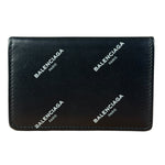 Balenciaga All Over Logo Compact Wallet