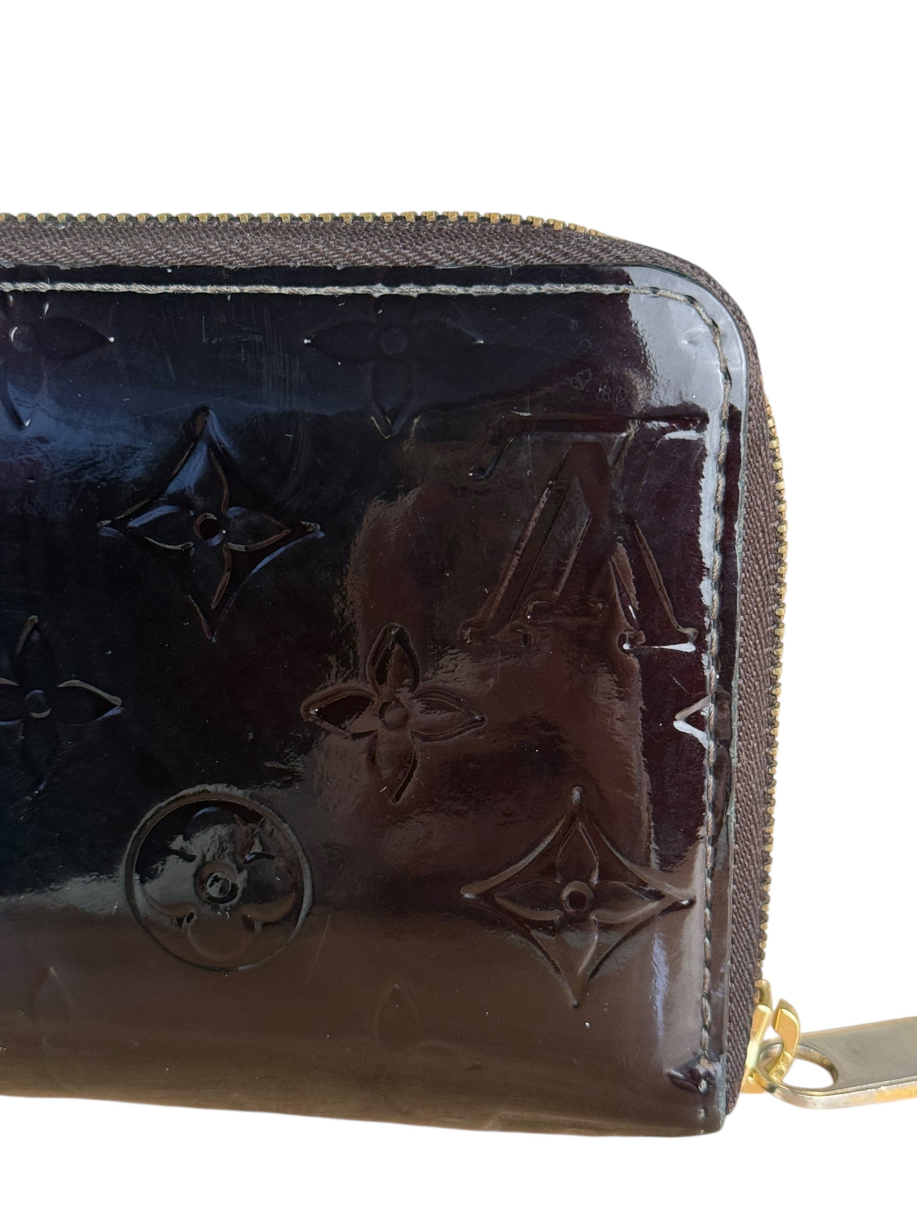 Louis Vuitton Monogram Vernis Amarante Long Zippy Wallet