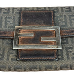 Fendi Vintage Leather Trim FF Zucca Long Wallet