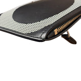 Salvatore Ferragamo Black Leather Clutch