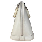 Louis Vuitton White Epi Leather Alma Hand Bag PM
