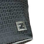Fendi FF Black Canvas Logo Tote