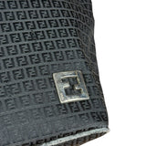 Fendi FF Black Canvas Logo Tote