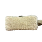 Balenciaga Furry Hourglass 2Way Handbag Beige
