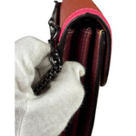 Coach Colorblock Leather Jade Wallet On Chain