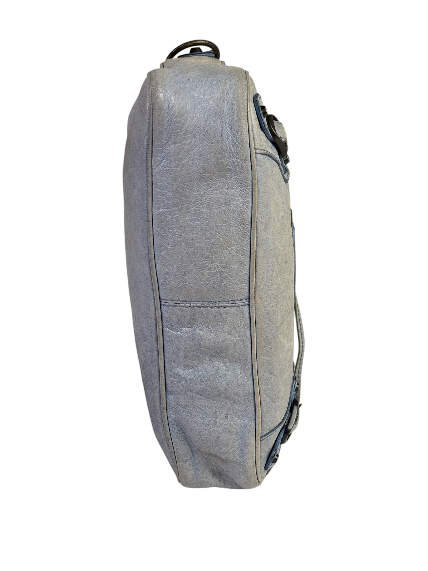 Balenciaga Light Blue Lambskin Le City Hip Pochette