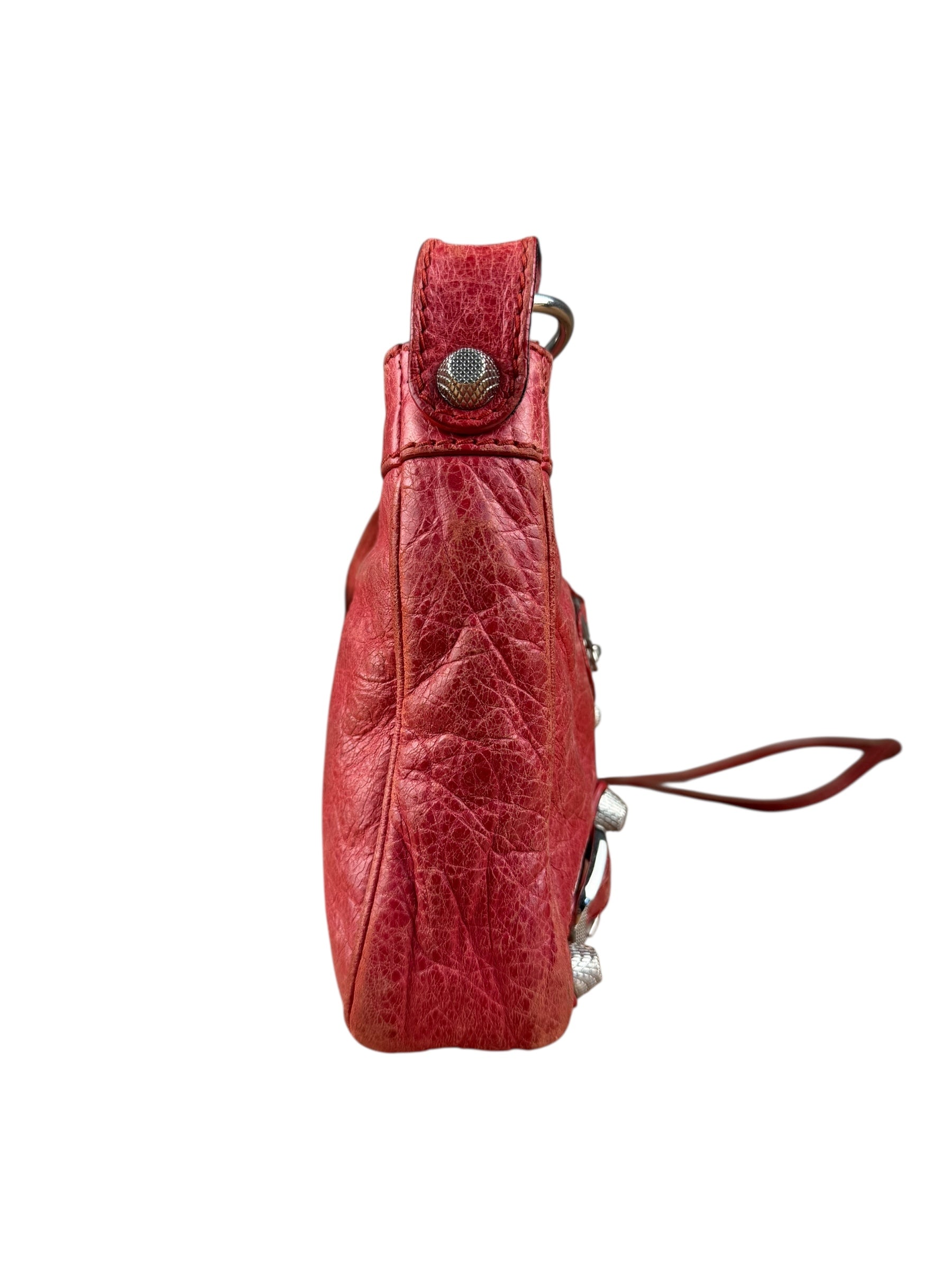 Balenciaga Fuchsia Leather Le City Crossbody